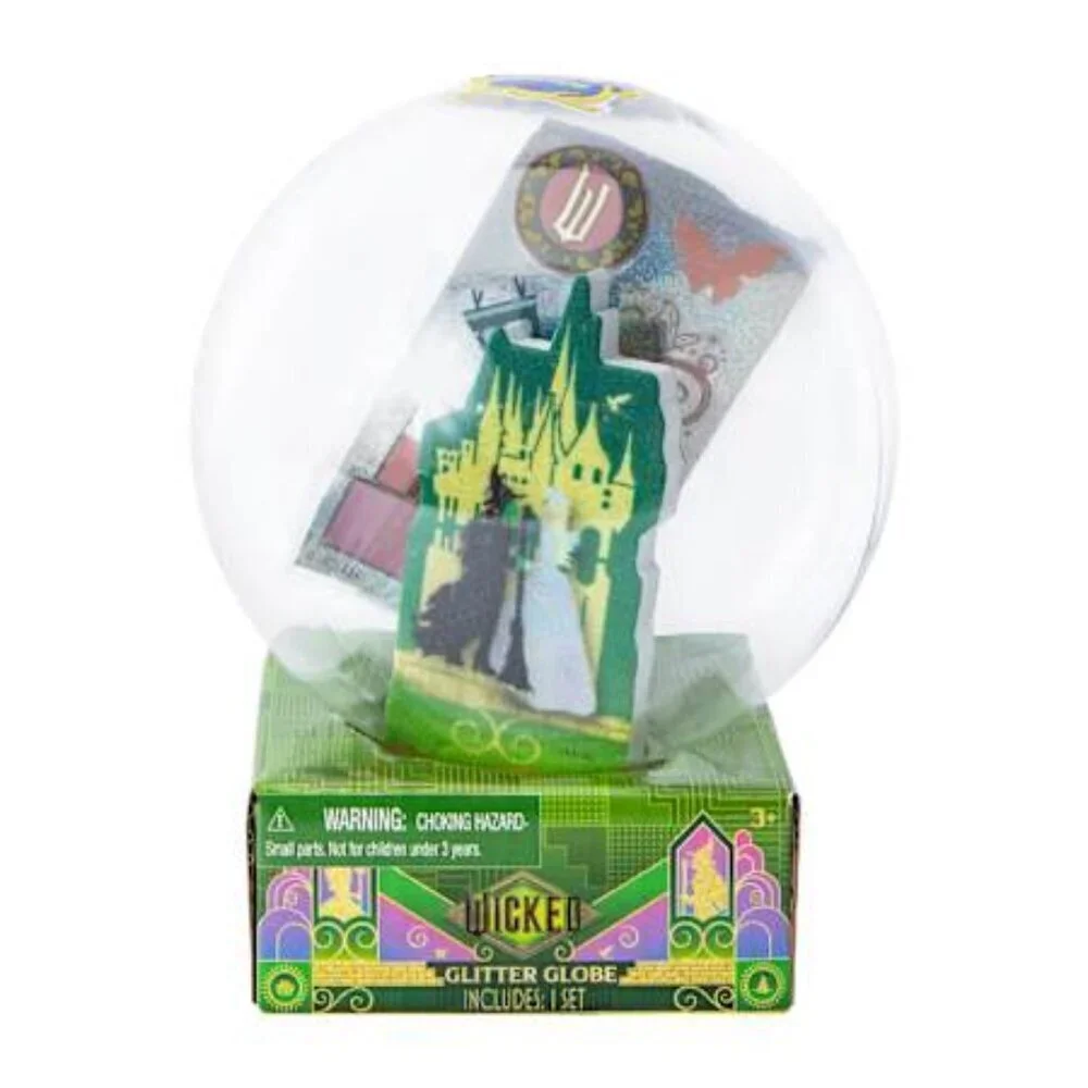 New Wicked Make Your Own Snow Globe Arts Craft Kit Glitter Stickers